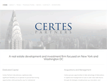 Tablet Screenshot of certespartners.com